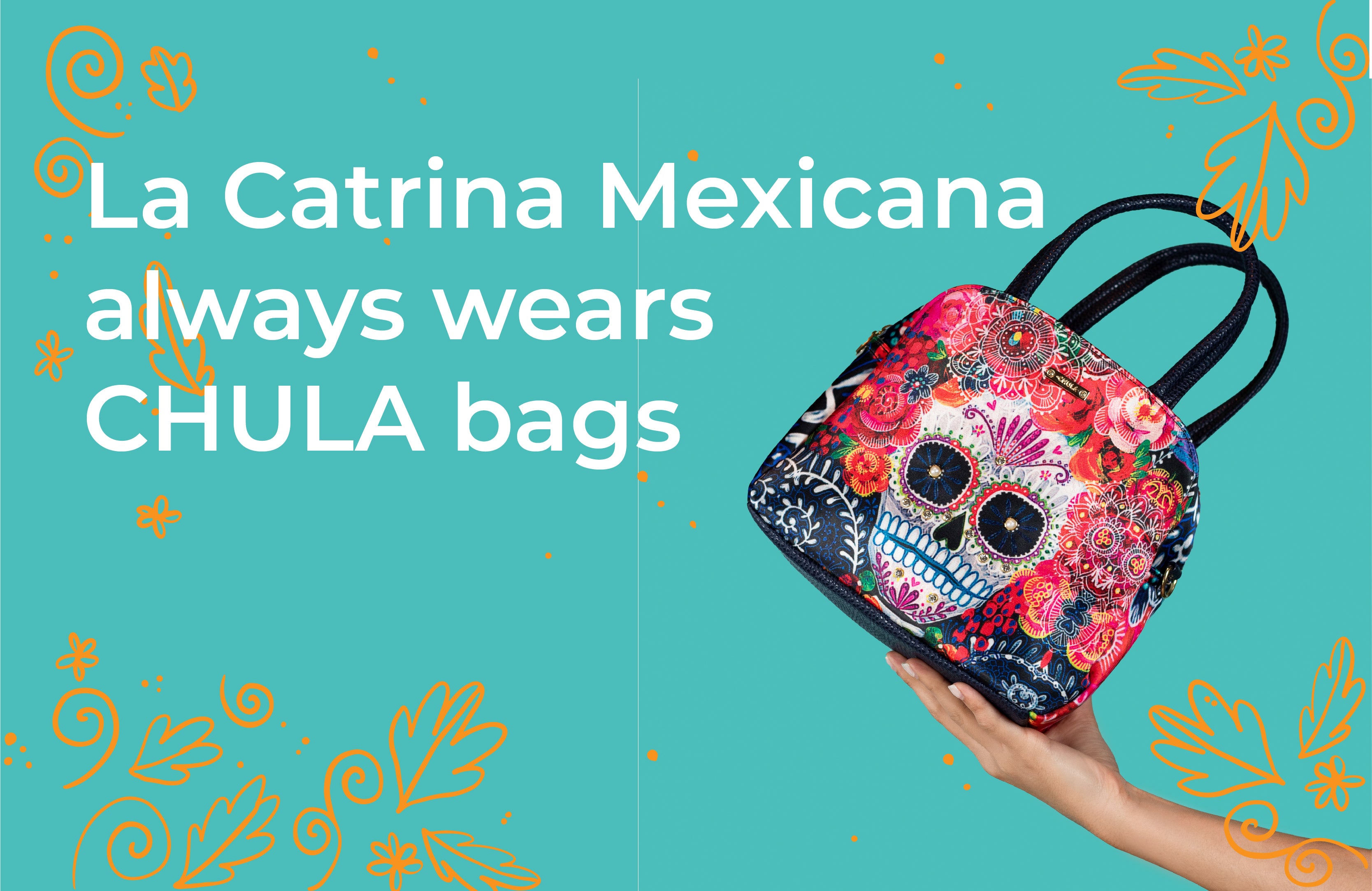 La Catrina Mexicana siempre viste bolsos CHULA